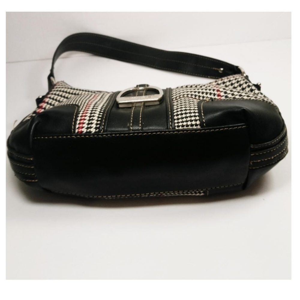 Chaps Vintage Houdstooth Leather Bag - Picture 6 of 7